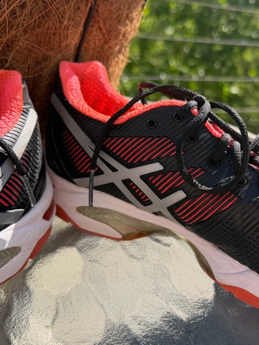 ASICS Gel Solution Speed 3 Red Black Silver Tennis Running Pickleball Shoe 8.5 - Picture 5 of 14